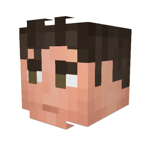 LightStars Minecraft avatar head, 3D render
