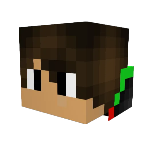 LightStorme Minecraft avatar head, 3D render