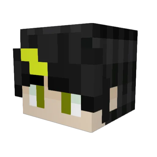 LightTech20 Minecraft avatar head, 3D render