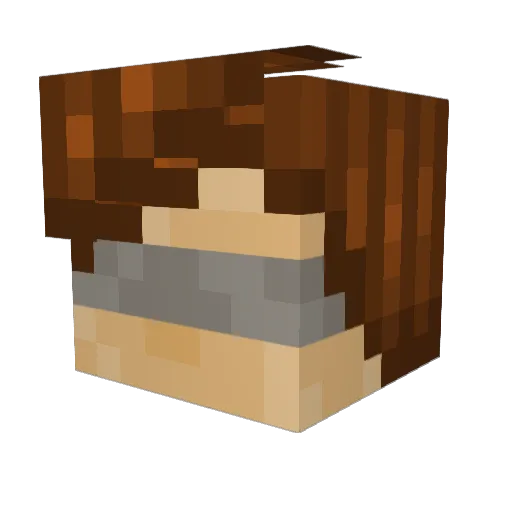 LightTimes777 Minecraft avatar head, 3D render