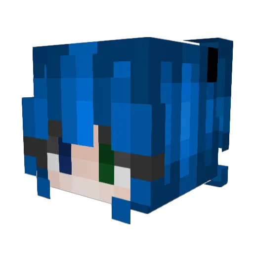 LightUpYourDay Minecraft avatar head, 3D render