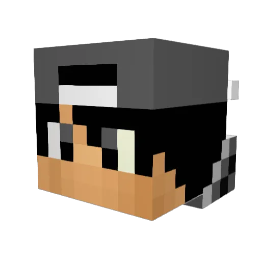LightW0rkz Minecraft avatar head, 3D render