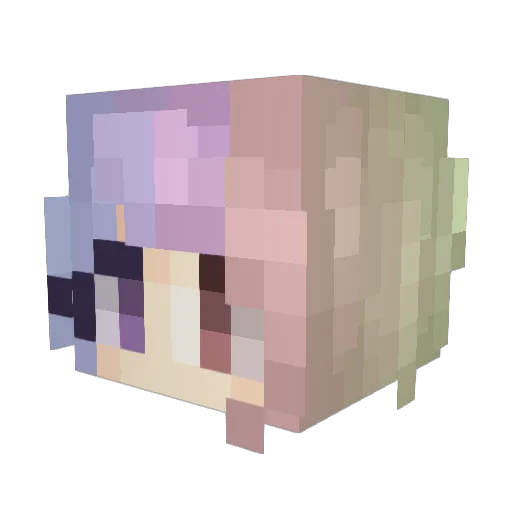 LightWingedAngel Minecraft avatar head, 3D render