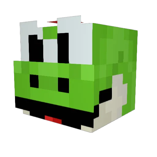 LightYoshiidd Minecraft avatar head, 3D render