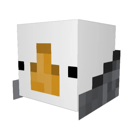 Light_Death Minecraft avatar head, 3D render