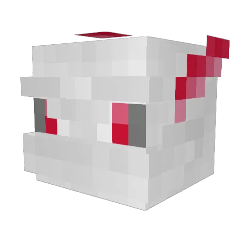 Light_Grall Minecraft avatar head, 3D render