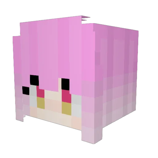 Light_Kun_ Minecraft avatar head, 3D render