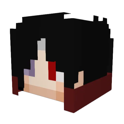 Light_Lawliet Minecraft avatar head, 3D render