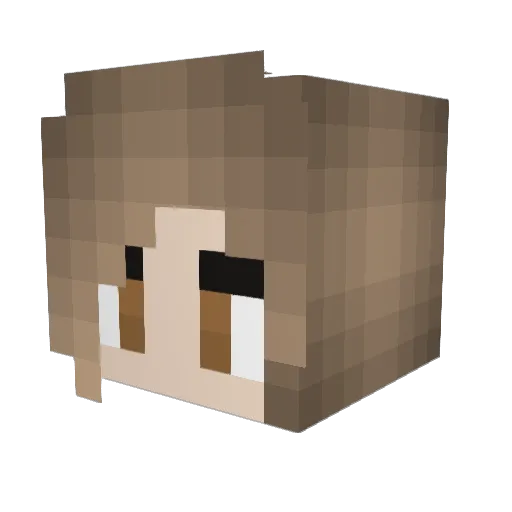 Light_Mare Minecraft avatar head, 3D render