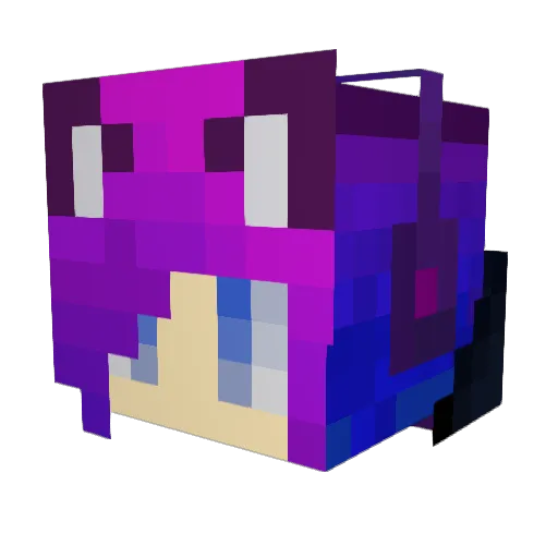 Light_Pierce_ Minecraft avatar head, 3D render