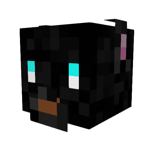 Light_Wulf Minecraft avatar head, 3D render