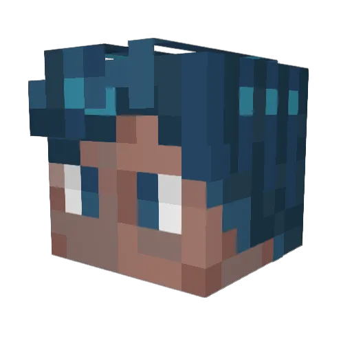 Light_king13 Minecraft avatar head, 3D render