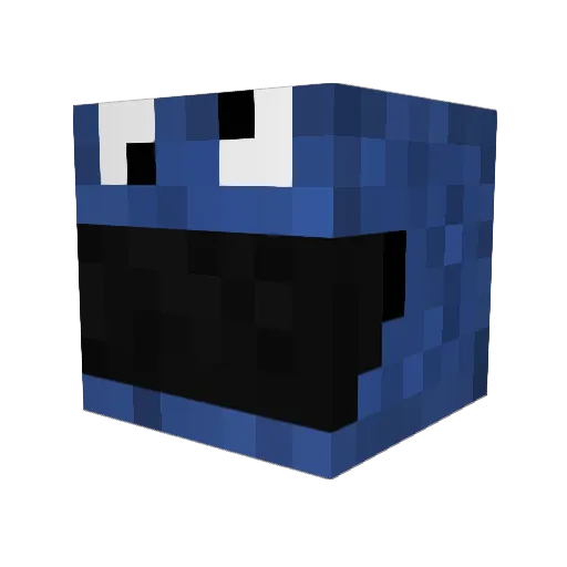 Lightblades Minecraft avatar head, 3D render