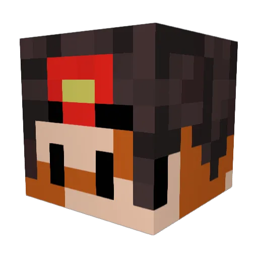 LightcrafterOtis Minecraft avatar head, 3D render