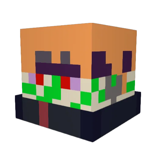 LighteningFast1 Minecraft avatar head, 3D render
