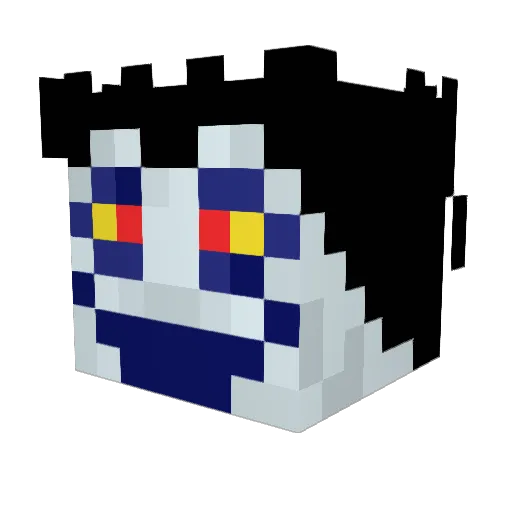 Lightfire2756 Minecraft avatar head, 3D render