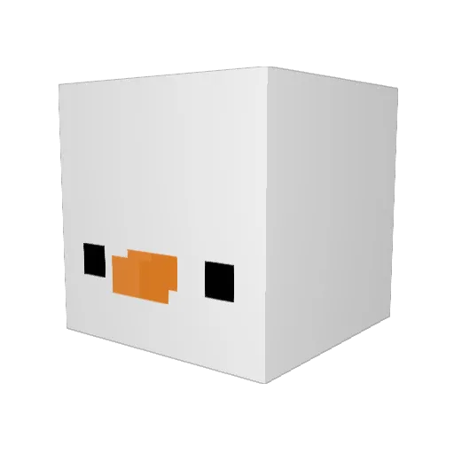 Lightfuryslayer Minecraft avatar head, 3D render