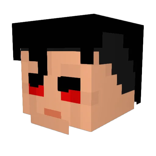 Lightingq8 Minecraft avatar head, 3D render