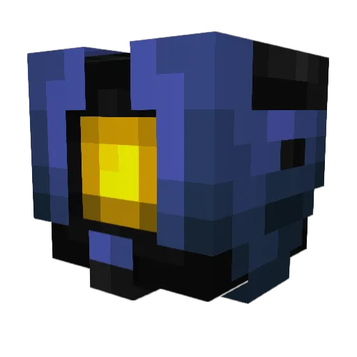 Lightingtoaster Minecraft avatar head, 3D render
