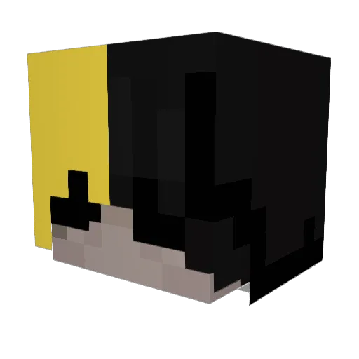 Lightinthedark1 Minecraft avatar head, 3D render