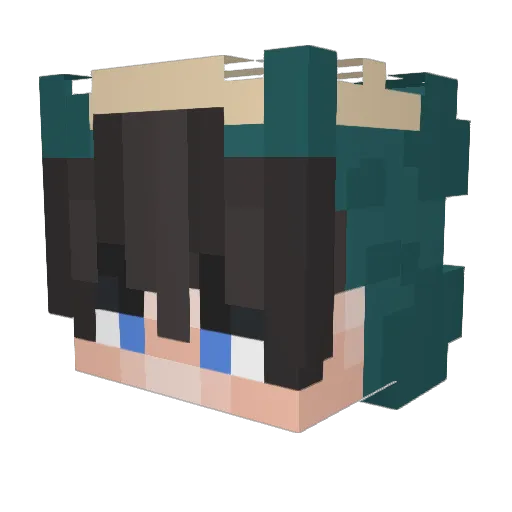 LightlessSol Minecraft avatar head, 3D render