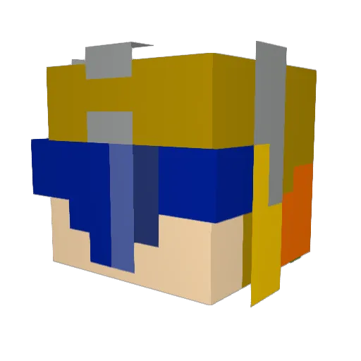 Lightman314 Minecraft avatar head, 3D render