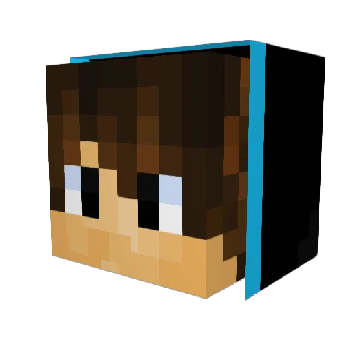 Lightning20072 Minecraft avatar head, 3D render