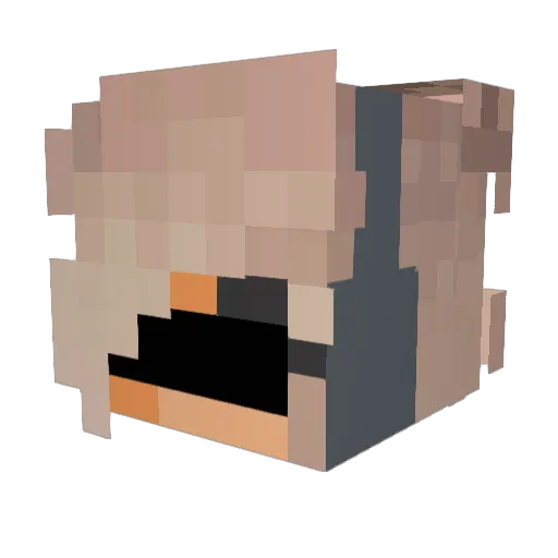 Lightning5792 Minecraft avatar head, 3D render