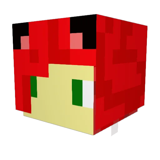 LightningBoots Minecraft avatar head, 3D render