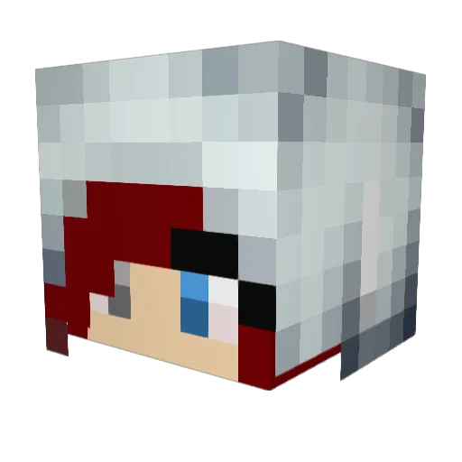 LightningFalls Minecraft avatar head, 3D render