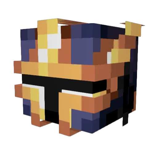 LightningGod2500 Minecraft avatar head, 3D render