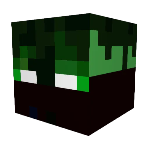 LightningHobbes Minecraft avatar head, 3D render