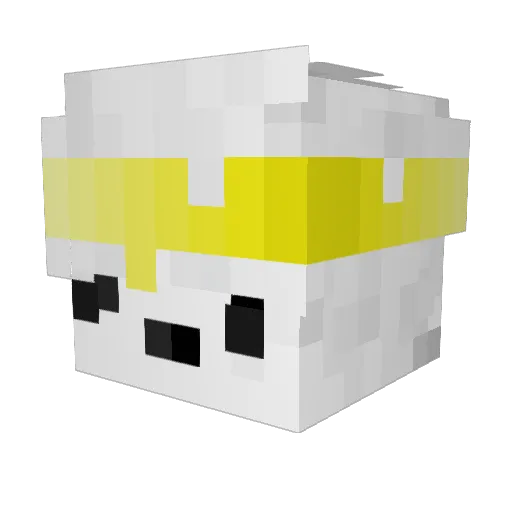 LightningIsBored Minecraft avatar head, 3D render