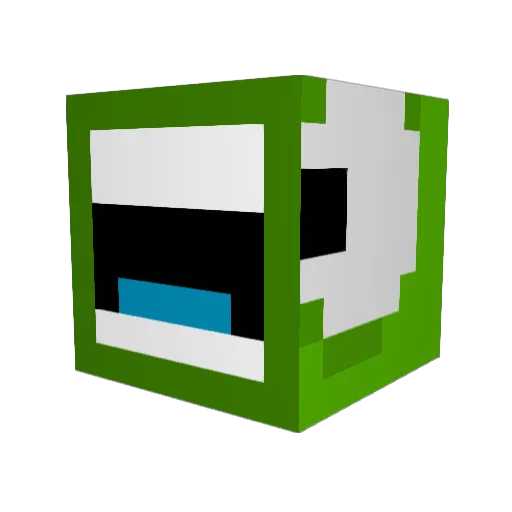 LightningLionNG Minecraft avatar head, 3D render