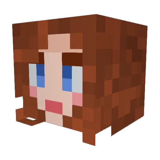 LightningMcFish Minecraft avatar head, 3D render