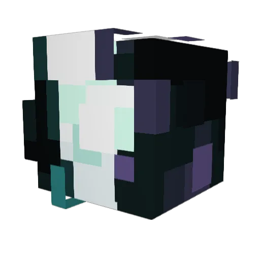 LightningPug Minecraft avatar head, 3D render