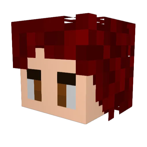 LightningReflex Minecraft avatar head, 3D render