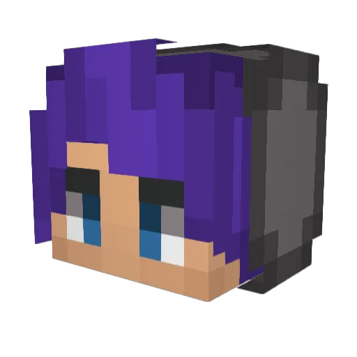 Lightning_Arrow Minecraft avatar head, 3D render