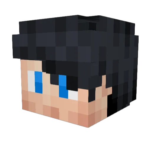 Lightning_Edge Minecraft avatar head, 3D render
