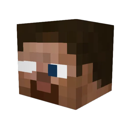 Lightning_P38 Minecraft avatar head, 3D render