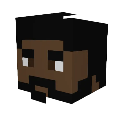Lightning__q Minecraft avatar head, 3D render
