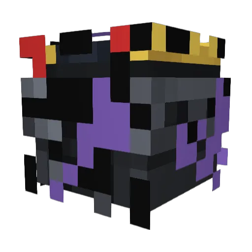 Lightningburst Minecraft avatar head, 3D render