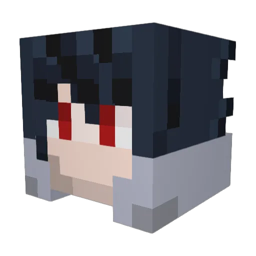 Lightningflash54 Minecraft avatar head, 3D render