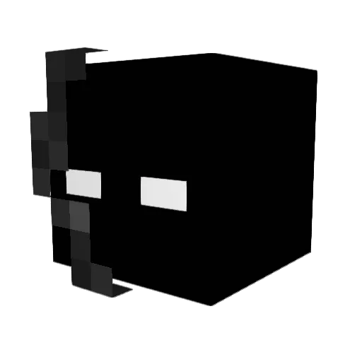 LightninggDeath Minecraft avatar head, 3D render