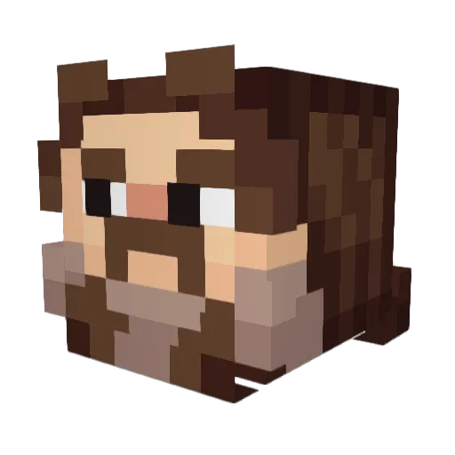 Lightningstorm0 Minecraft avatar head, 3D render