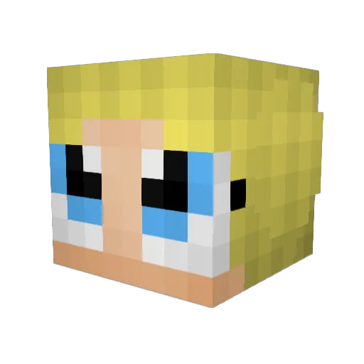 LightoftheSun Minecraft avatar head, 3D render
