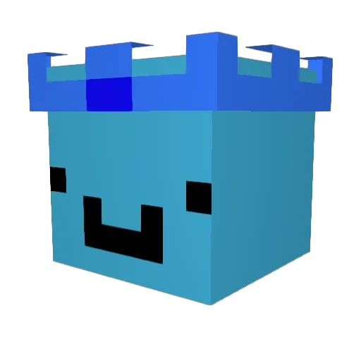 Lightoii Minecraft avatar head, 3D render
