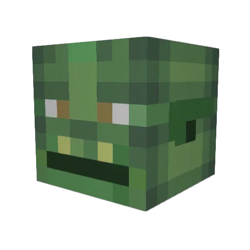 LightorZ Minecraft avatar head, 3D render
