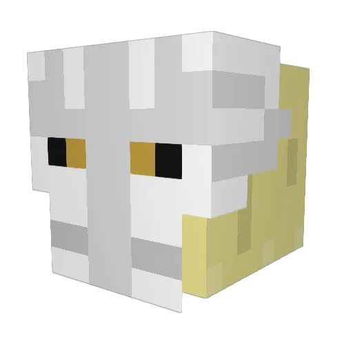 LightsDead Minecraft avatar head, 3D render