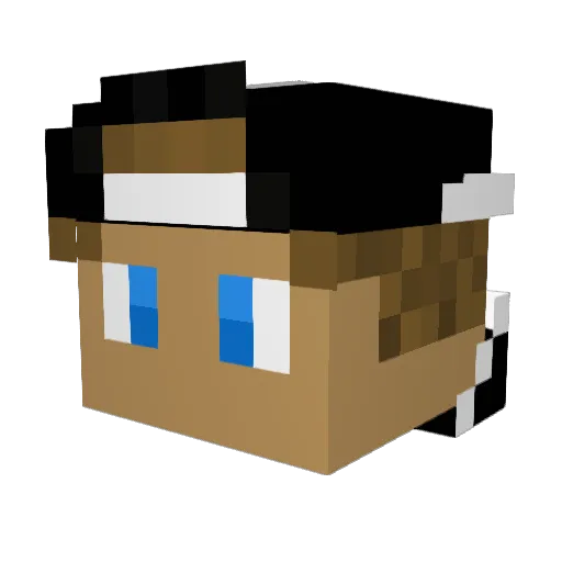 LightsknBlvd Minecraft avatar head, 3D render